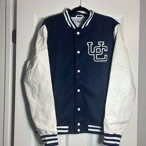 BRAND NEW UCONN Men's Navy and White Varsity Jacket